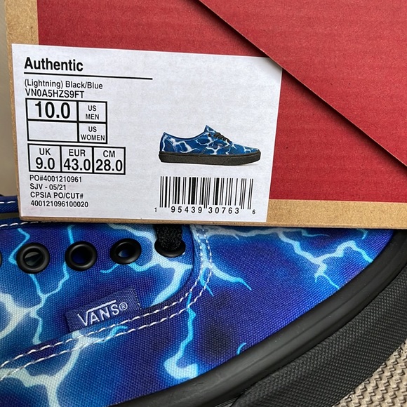 Vans Authentic Lightning Black / Blue WMNS - Picture 16 of 16